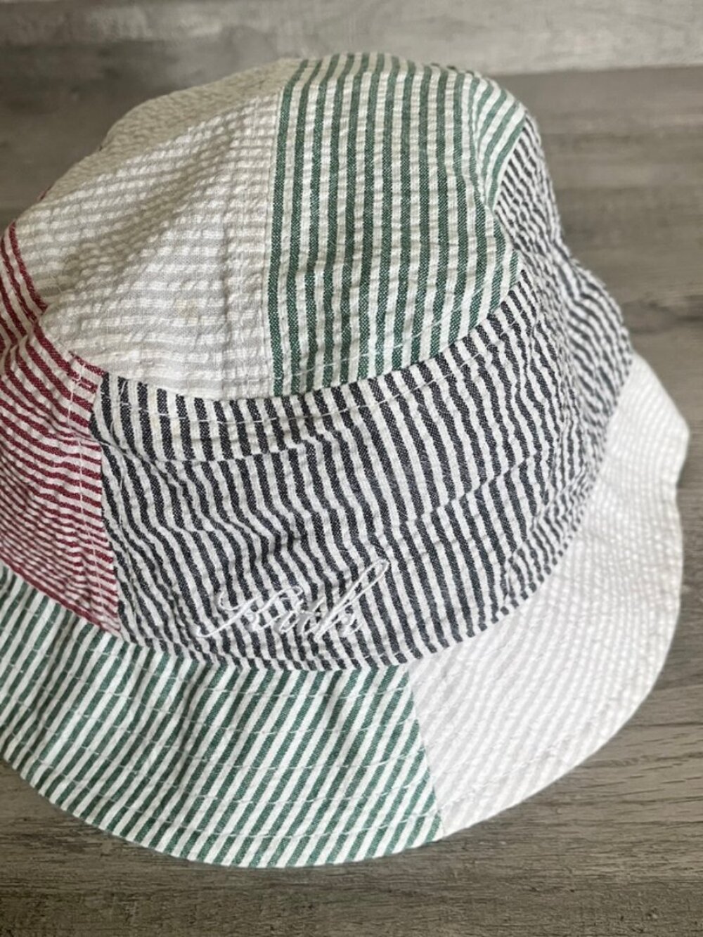 KITH Women's Multicolor Cotton Pinstripe Bucket Hat
